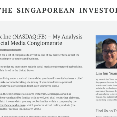 Facebook Inc (NASDAQ:FB) – My Analysis of the Social Media Conglomerate