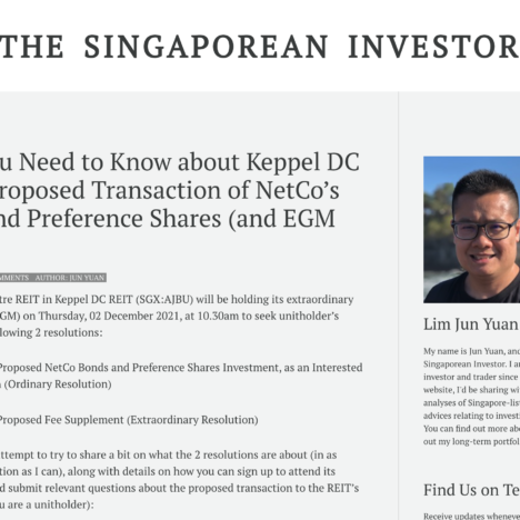 What You Need to Know about Keppel DC REIT’s Proposed Transaction of NetCo’s Bonds and Preference Shares (and EGM Details)