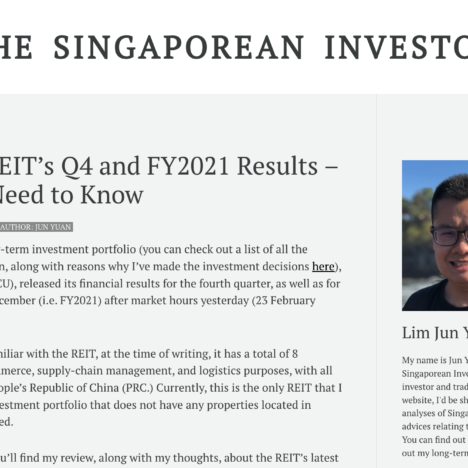 EC World REIT’s Q4 and FY2021 Results – What You Need to Know