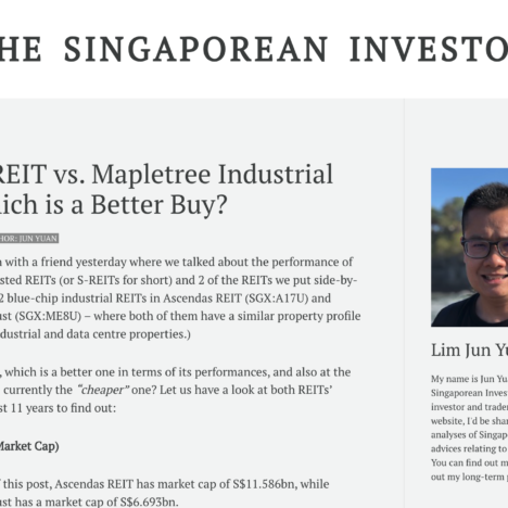 Ascendas REIT vs. Mapletree Industrial Trust – Which is a Better Buy?