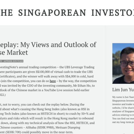 Webinar Replay: My Views and Outlook of the Chinese Market