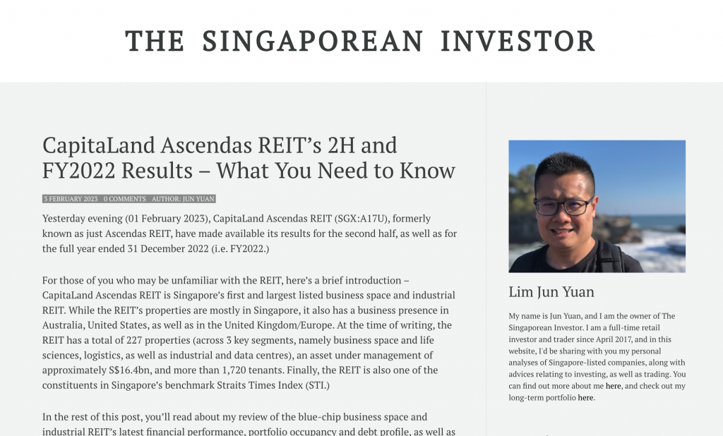 CapitaLand Ascendas REIT s 2H And FY2022 Results What You Need To 