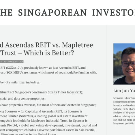 CapitaLand Ascendas REIT vs. Mapletree Industrial Trust – Which is Better?