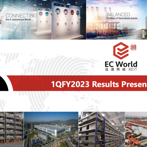 What You Need to Know about EC World REIT's Q1 FY2023 Results