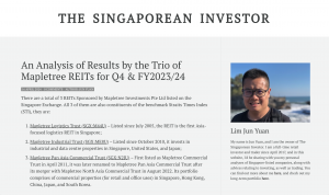 An Analysis of Results by the Trio of Mapletree REITs for Q4 & FY2023/24
