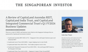 A Review of CapitaLand Ascendas REIT, CapitaLand India Trust, and CapitaLand Integrated Commercial Trust's Q1 FY2024 Business Updates
