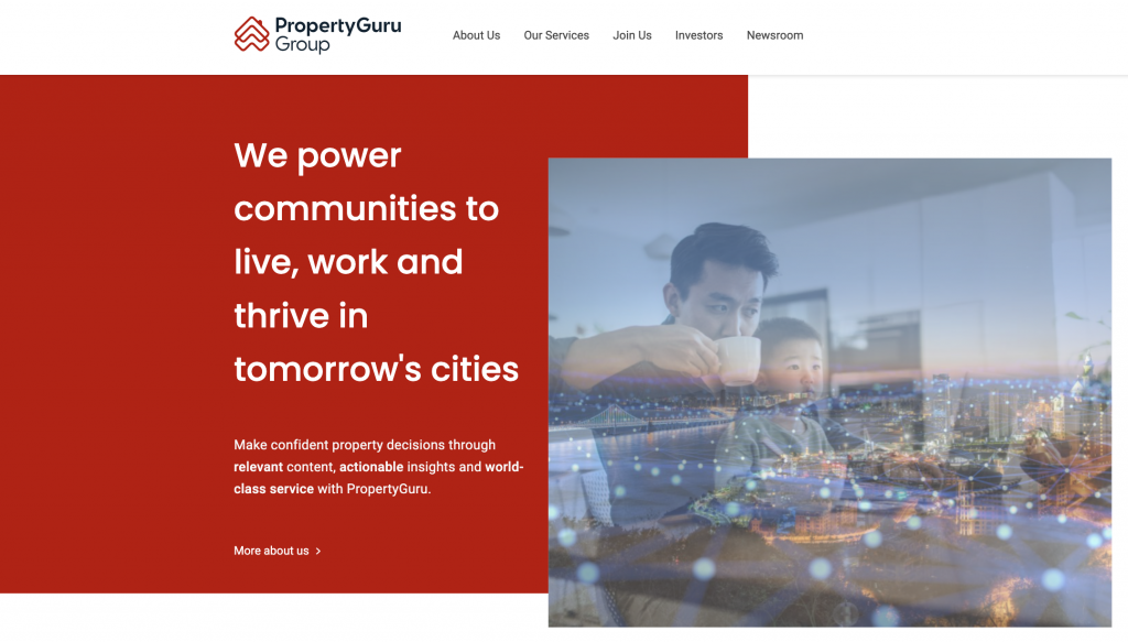 PropertyGuru Group Limited's Website