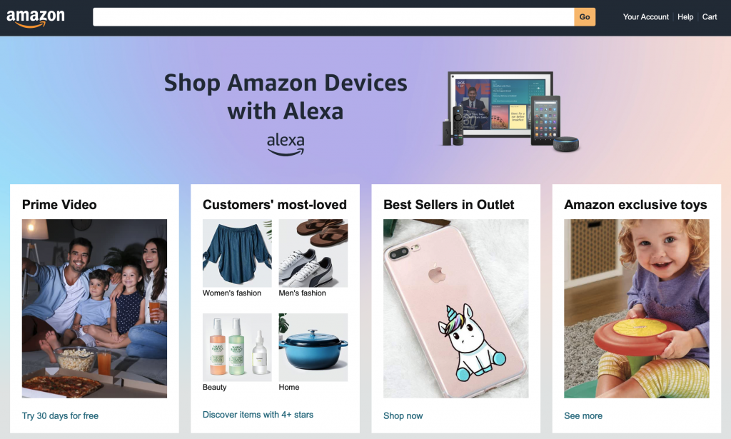 Amazon Inc's Website