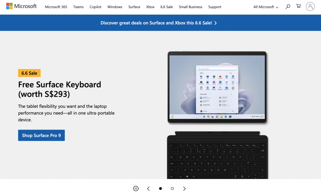 Microsoft Corporation's Website