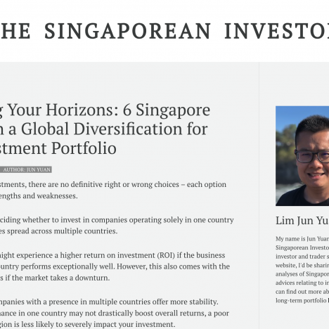 Expanding Your Horizons: 6 Singapore REITs with a Global Diversification for Your Investment Portfolio
