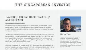 How DBS, UOB, and OCBC Fared in Q2 and 1H FY2024