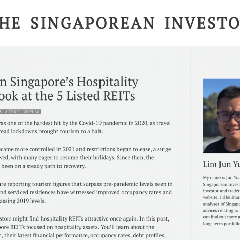 Investing in Singapore’s Hospitality Scene: A Look at the 5 Listed REITs