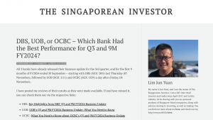 DBS, UOB, or OCBC - Which Bank Had the Best Performance for Q3 and 9M FY2024?