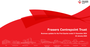 A Review of Frasers Centrepoint Trust's 1Q FY2024/25 Business Update