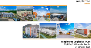 Mapletree Logistics Trust's 3Q & 9M FY2024/25 Results Review